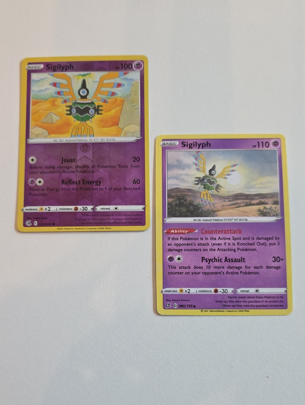 Pokemon Sigilyph Cards